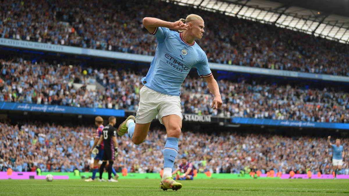 Manchester City Erling Haaland Celebration