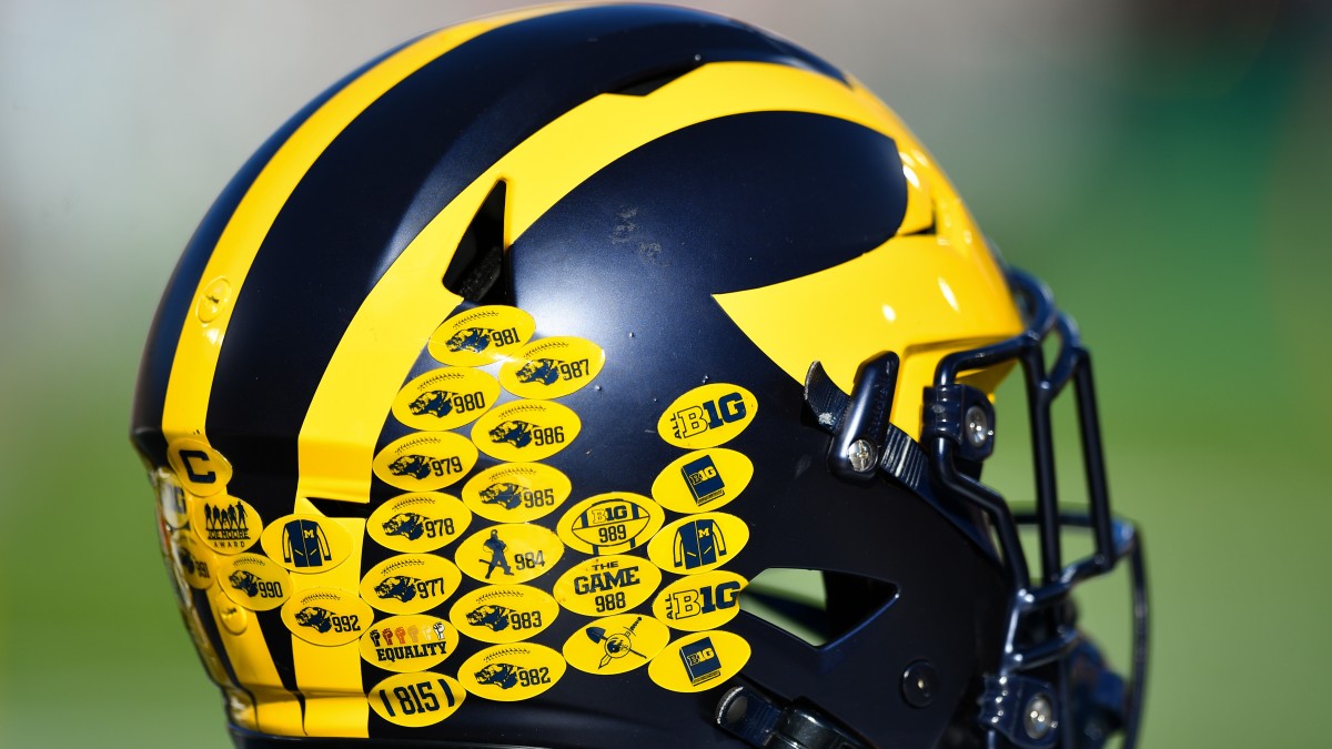 Michigan Wolverines Football Helmet