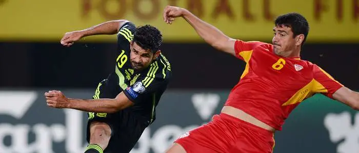 r football spain macedonia diego costa