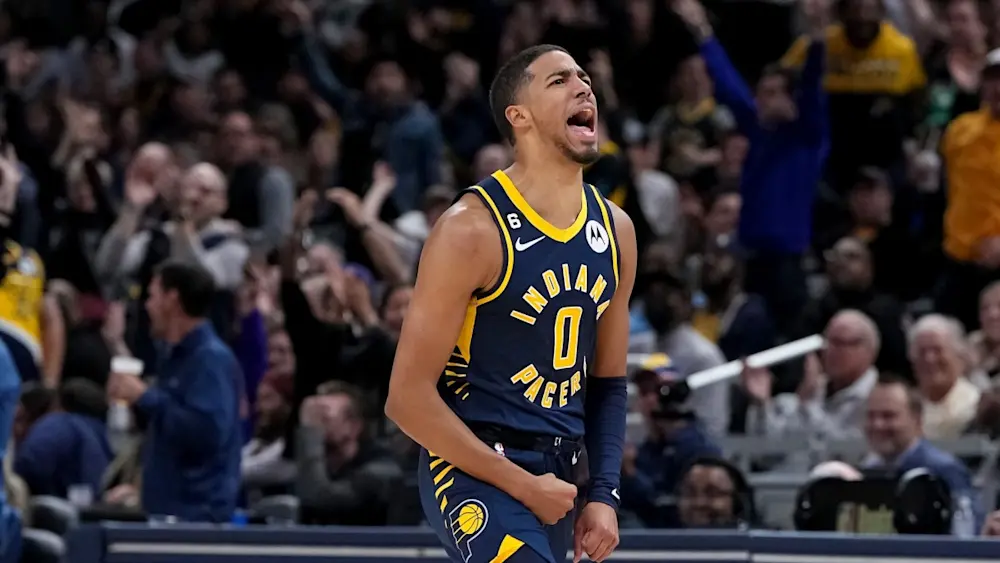 Indiana Pacers Tyrese Haliburton Yell