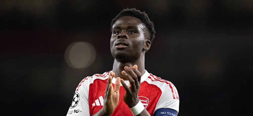 Bukayo Saka Arsenal Champions League 2025/2026