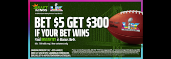 DraftKings $300 Super Bowl Promo
