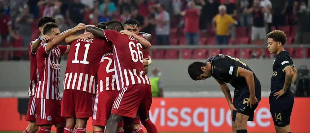football 2024 conference league olympiacos players goal