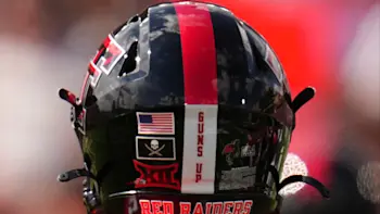 Texas Tech Helmet Back