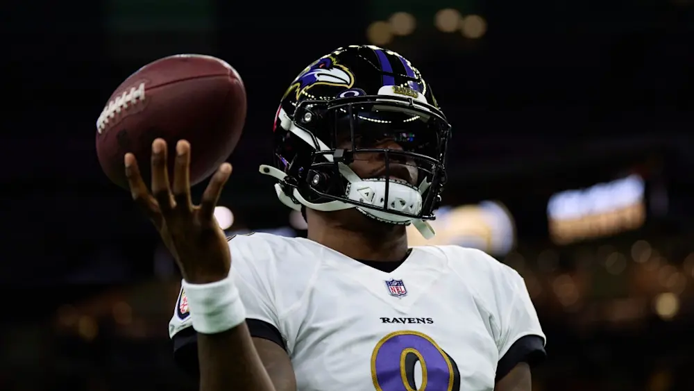 Lamar Jackson Ravens pregame