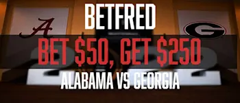 Betfred Alabama vs Georgia - Bet $50, Get $250