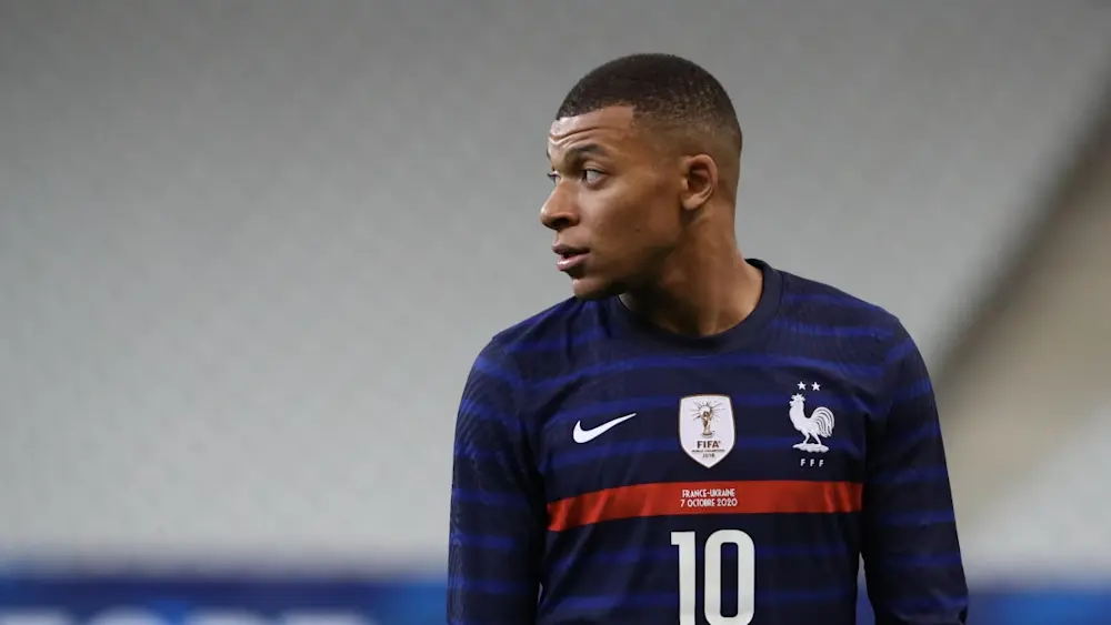 Kylian Mbappe France training