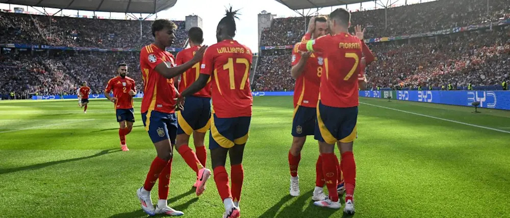 football international euro2024 spain goal celebration