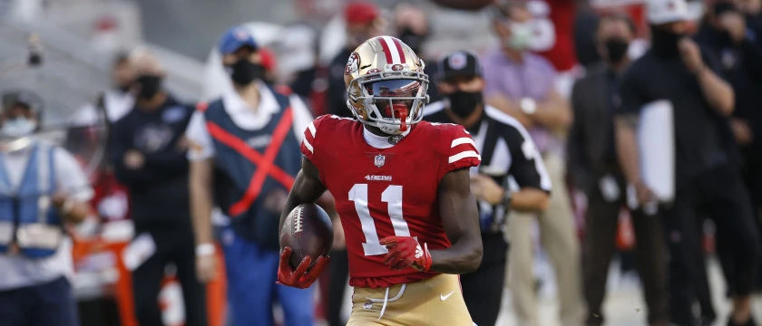 49ers Brandon Aiyuk Running