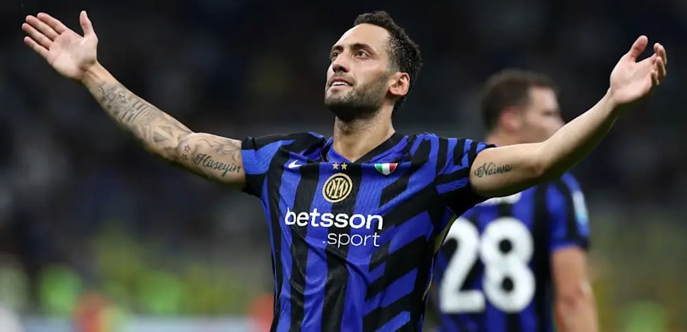 football 2024 serie a inter milan celebration calahnoglu