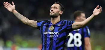 football 2024 serie a inter milan celebration calahnoglu
