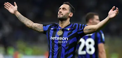 football 2024 serie a inter milan celebration calahnoglu