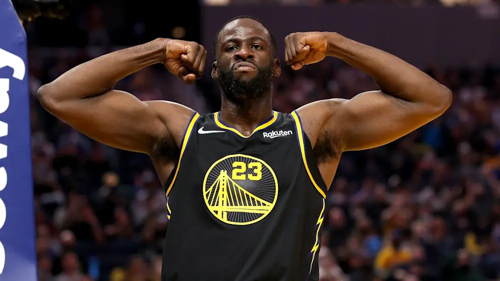 Warriors Draymond Green Flexing