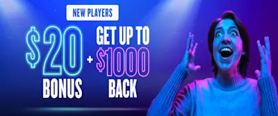 FanDuel Casino $20 Bonus + Get Up To $1000 Back