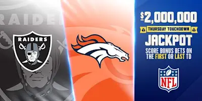 FanDuel $2 Million Touchdown Jackpot Raiders vs Broncos