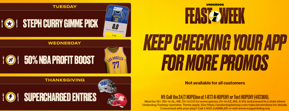 Underdog Fantasy Feast Week