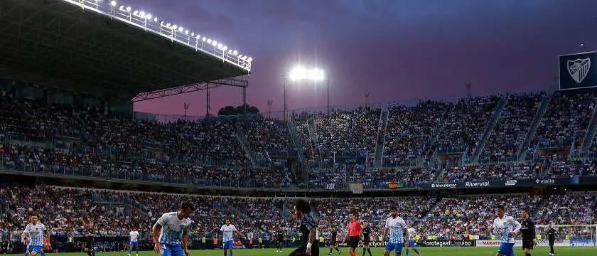 r football malaga rosaleda stadium