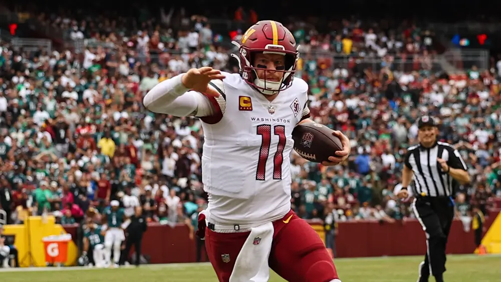 Commanders Carson Wentz Run