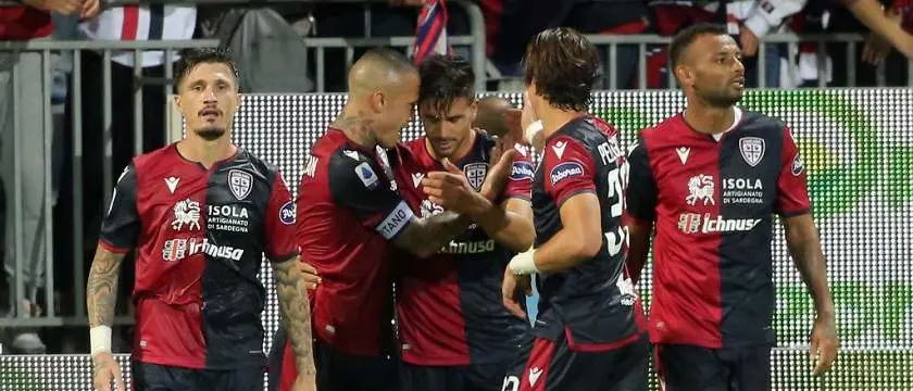 r football seriea cagliari celebrations