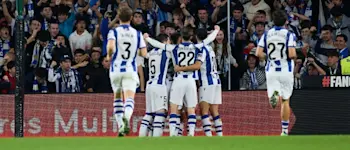 football 2024 spain liga ea sport real sociedad team celebration