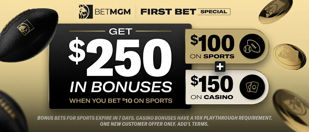 BetMGM Bet $10, Get $250 in Bonuses