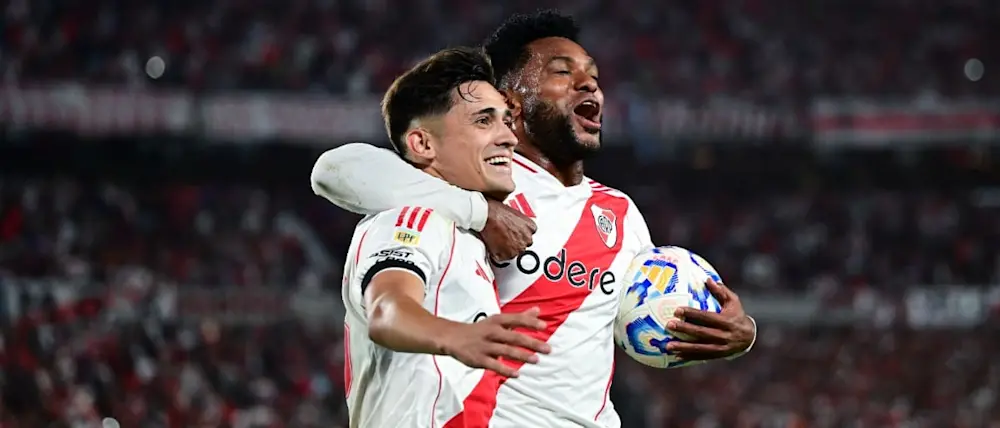 football 2024 argentine liga argentina river plate goal celebration