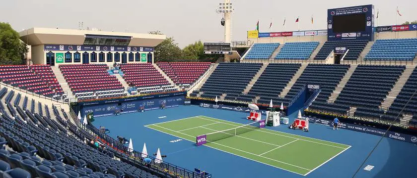 r tennis dubai court