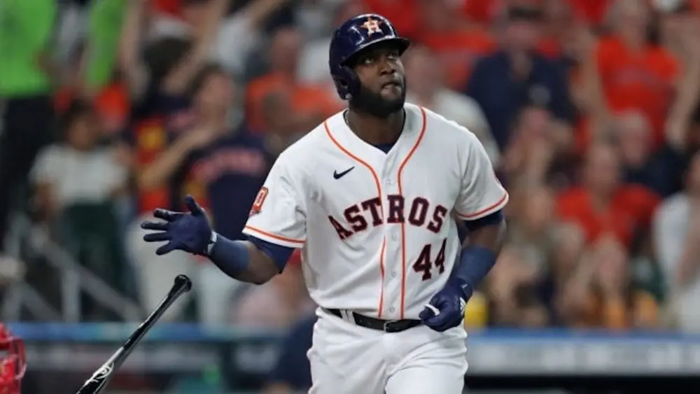 Astros Yordan Alvarez Bat Drop