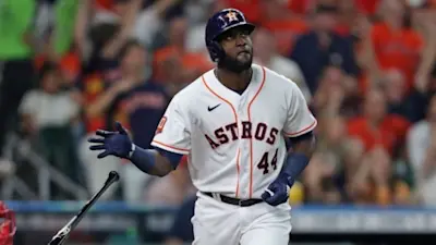 Astros Yordan Alvarez Bat Drop