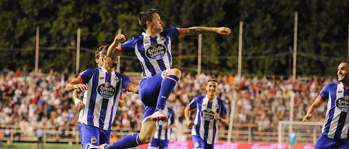 r football deportivo coruna celebration
