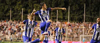 r football deportivo coruna celebration