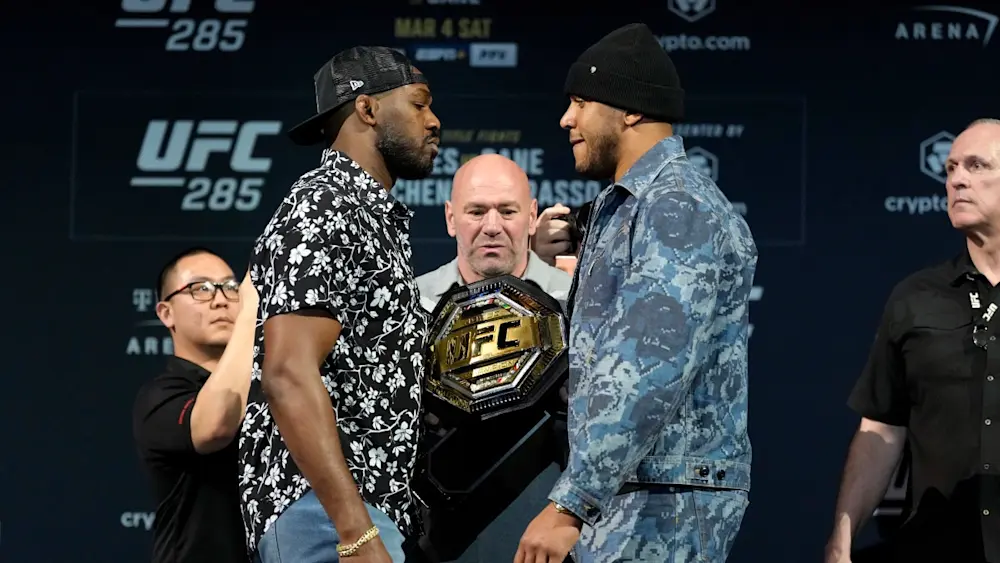Jon Jones vs .Giryl Gane Weigh In UFC 285