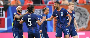 football international euro2024 netherlands ake gakpo celebration