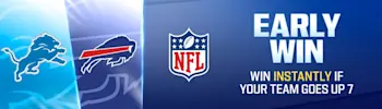FanDuel Early Win Promo Lions vs Bills