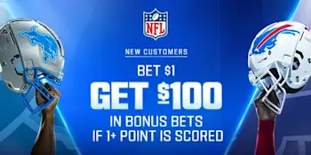 FanDuel Bet $1, get $100 Lions vs Bills