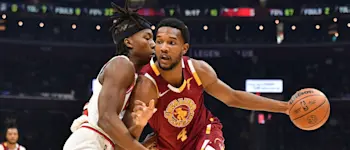 Evan Mobley Dribbling Past Ayo Dosunmu