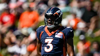 Russell Wilson at Broncos Training Camp