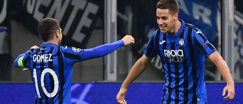 r football championsleague atalanta celebrations
