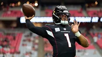 Kyler Murray Cardinals warm up throw
