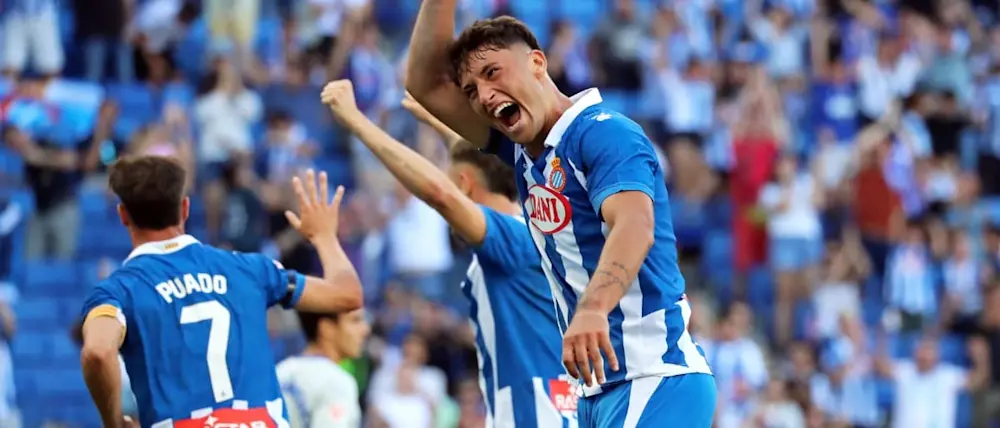 football 2024 spain liga ea sport espanyol alejo veliz goal celebration