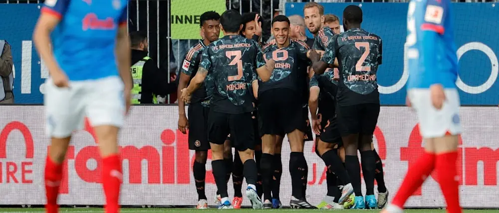 2024 football bundesliga bayern munich away team celebration