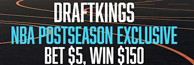 DraftKings Bet $5, Win $150 NBA 3