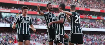 football premier league 2023 manchester united away celebration