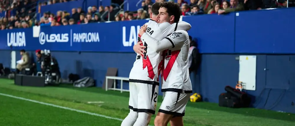football 2025 spain liga ea sport rayo vallecano camello goal celebration