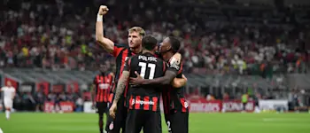 football 2025 preseason milan celebration players