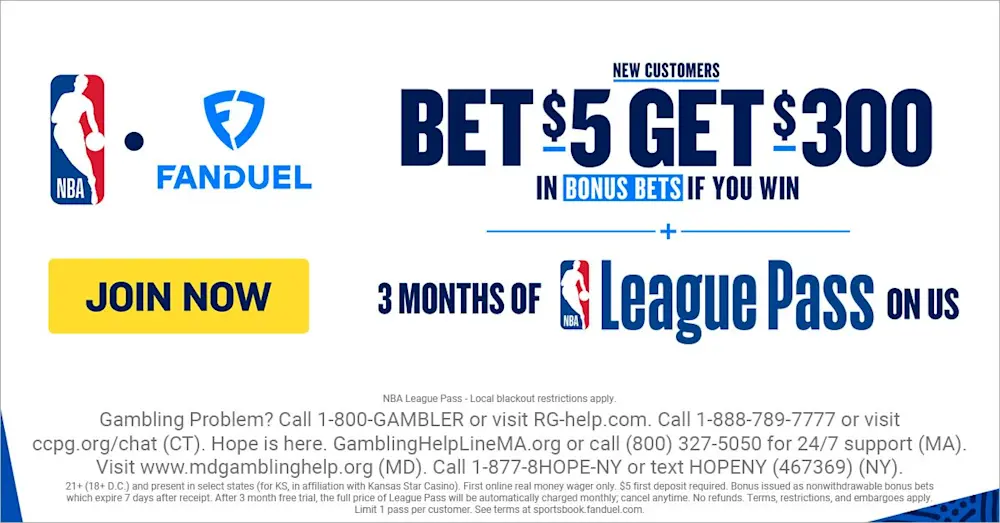 FanDuel $300 + NBA League Pass