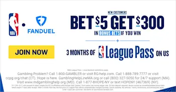 FanDuel $300 + NBA League Pass