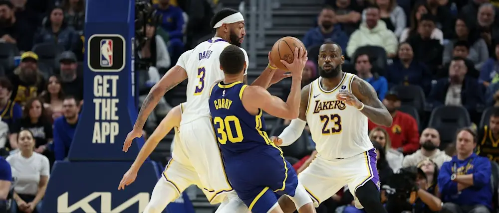 basket 2024 nba warriors lakers curry lebron davis