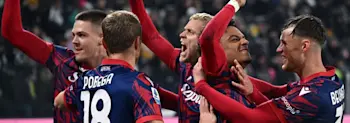 football 2024 italy serie a bologna goal celebration team