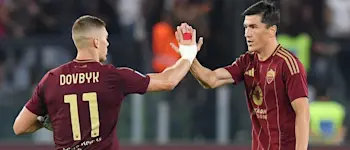 football 2024 italy seriea roma dovbyk goal celebration